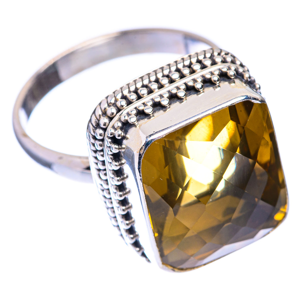 Faceted Citrine Ring Size 9.75 (925 Sterling Silver) R141330