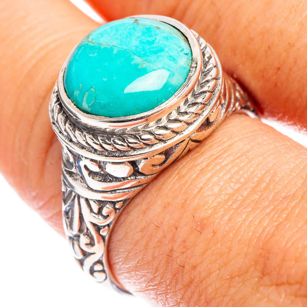 Mohave Turquoise Ring Size 9.25 (.925 Sterling Silver)