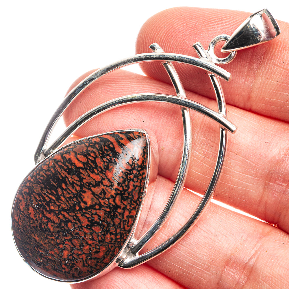 Dinosaur Bone Pendant 2 3/8" (925 Sterling Silver) P39158