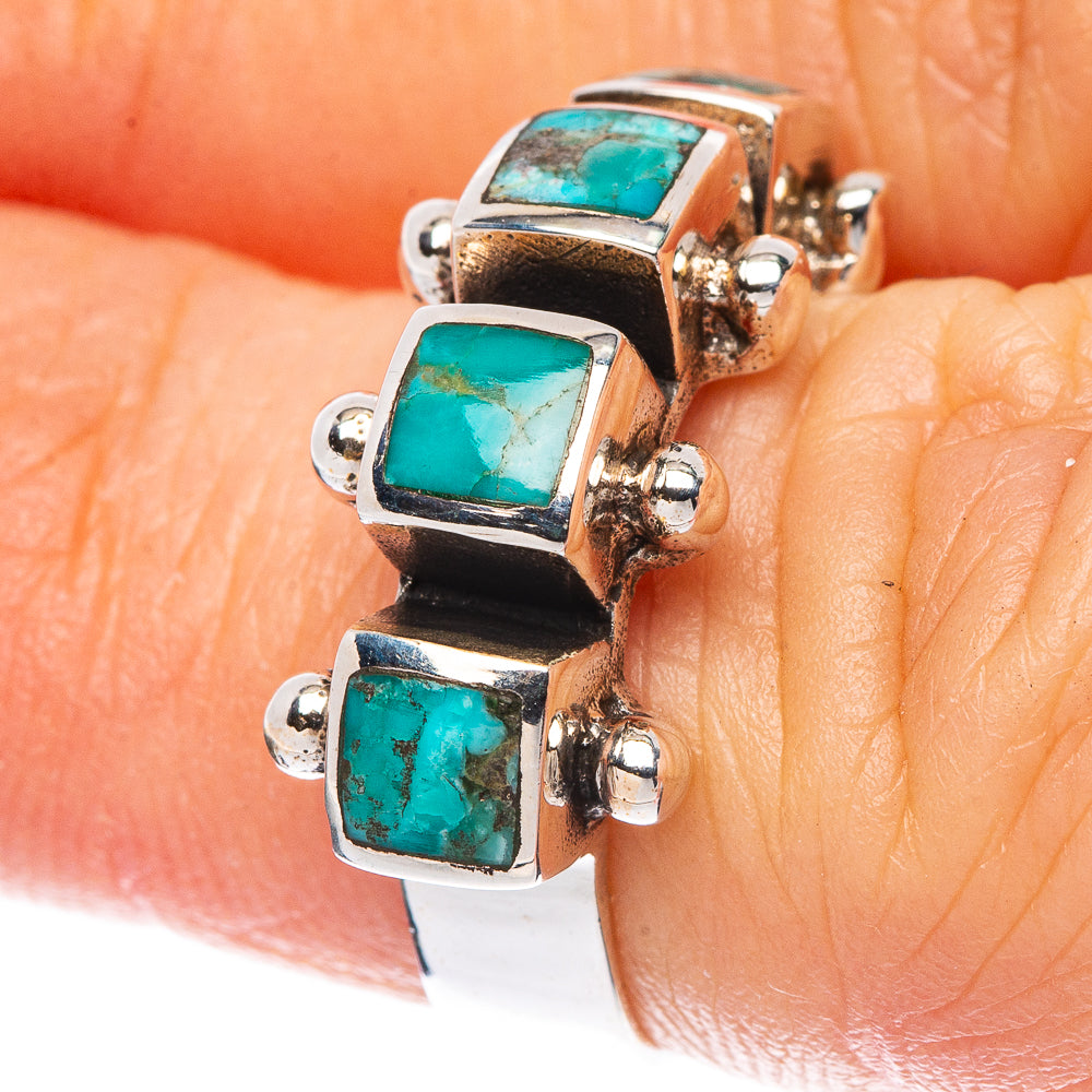 Rare Arizona Turquoise Ring Size 5.25 (925 Sterling Silver) R2290