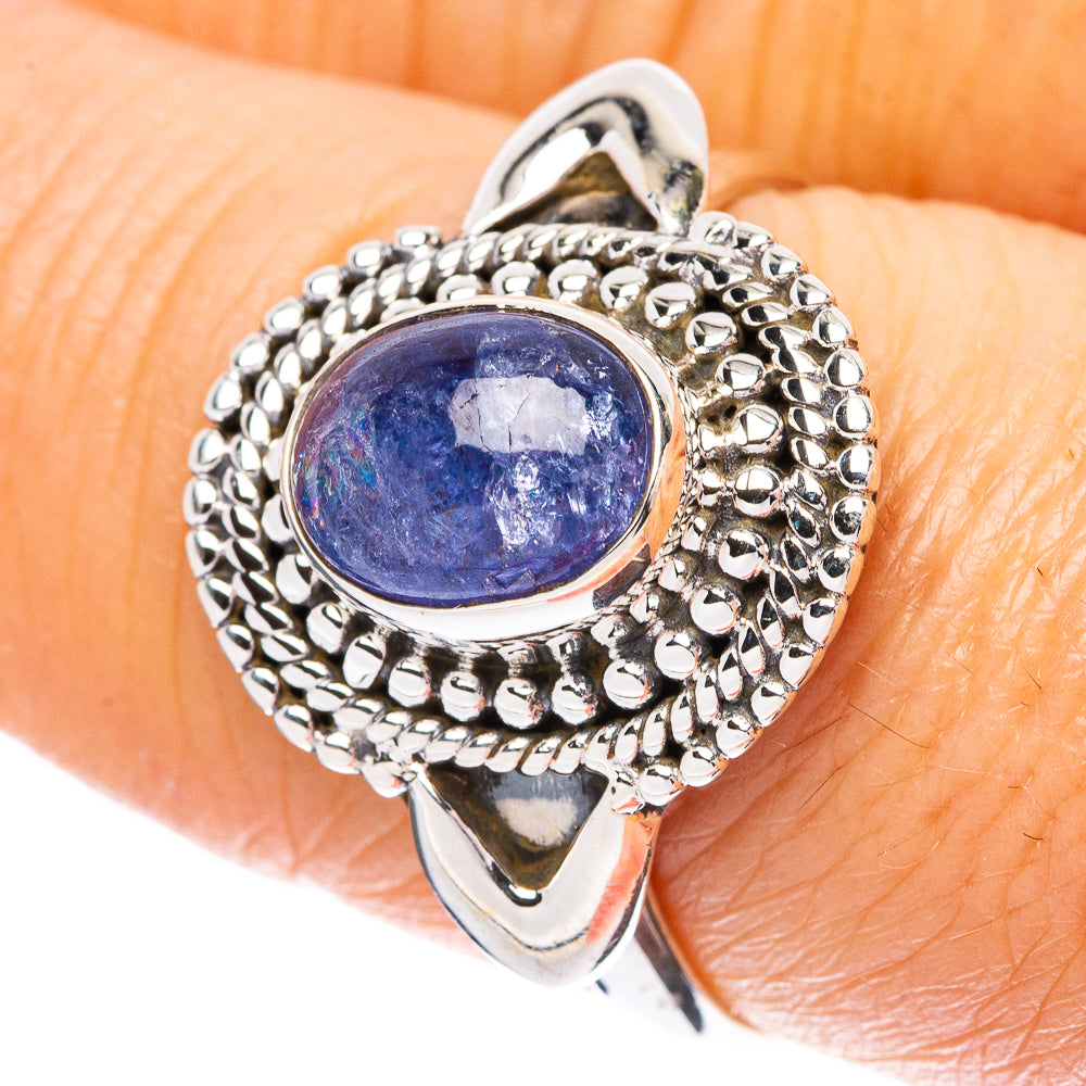 Rare Tanzanite Ring Size 8.5 (925 Sterling Silver) R4421