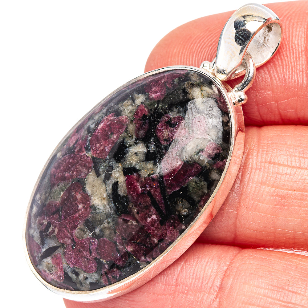 Eudialyte Pendant 1 3/4" (.925 Sterling Silver)