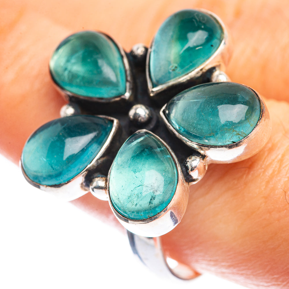 Blue Fluorite Ring Size 9.5 (925 Sterling Silver) RING143424