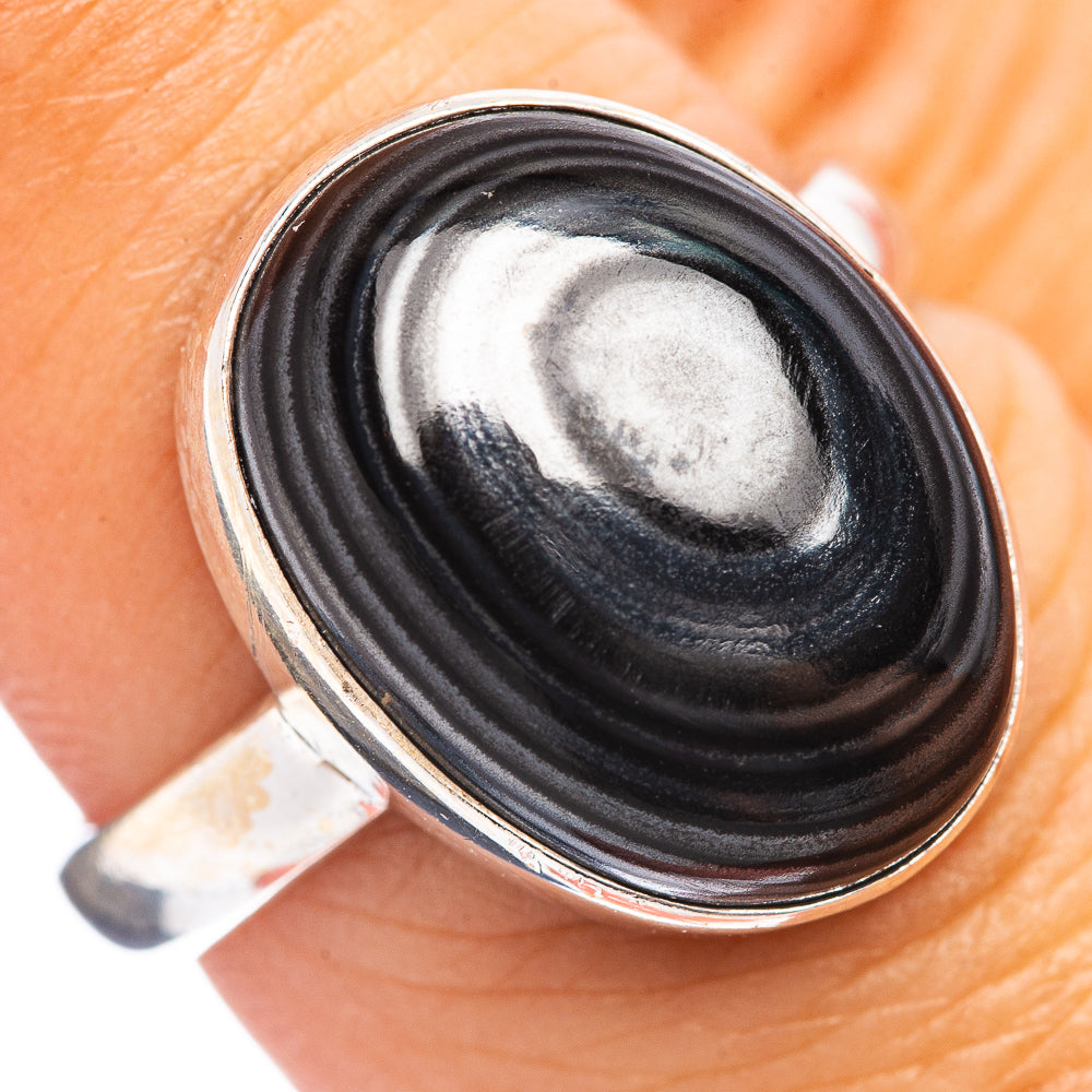 Psilomelane  Ring Size 7.75 (.925 Sterling Silver)