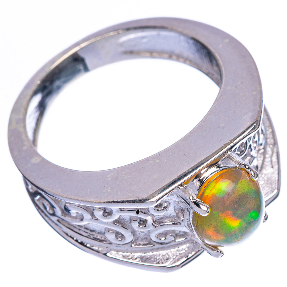 Rare Ethiopian Opal Ring Size 7.75 (925 Sterling Silver) R145940