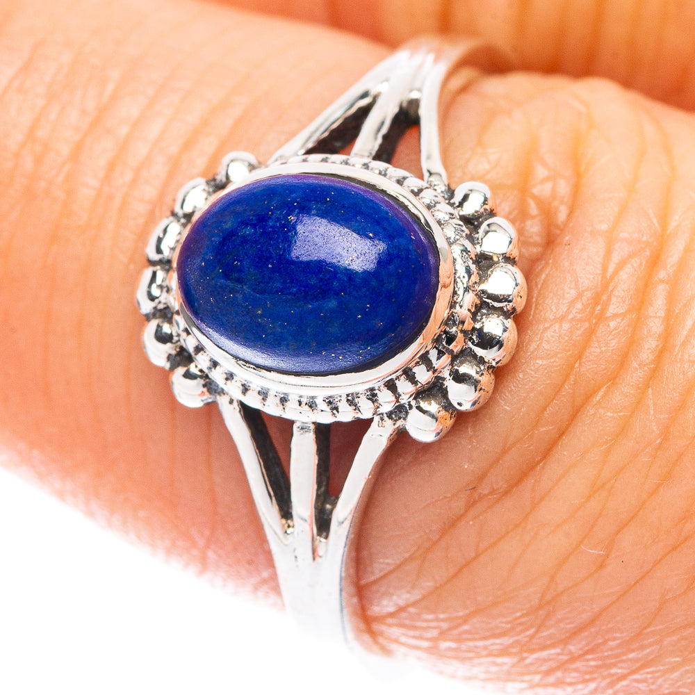 Lapis Lazuli Ring Size 7.75 (925 Sterling Silver) R5627