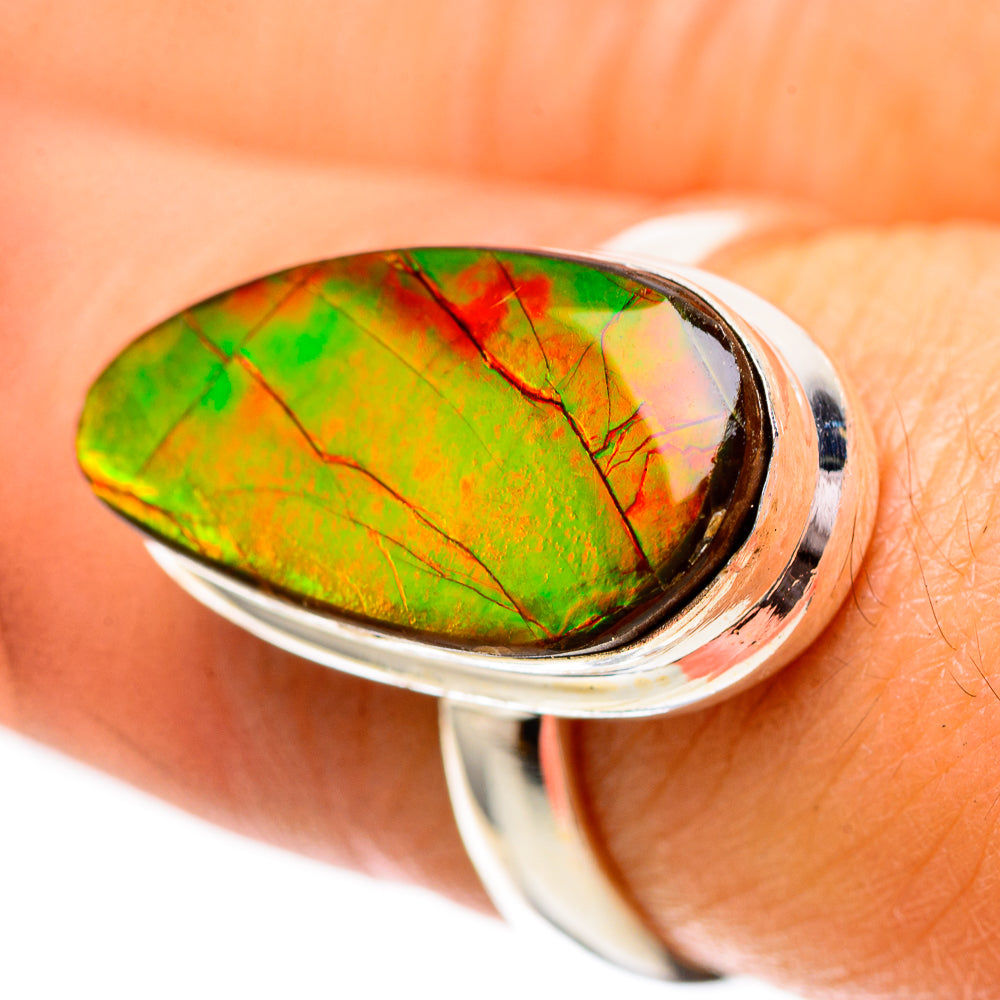 Ammolite Ring Size 7.25 (925 Sterling Silver) RING139142