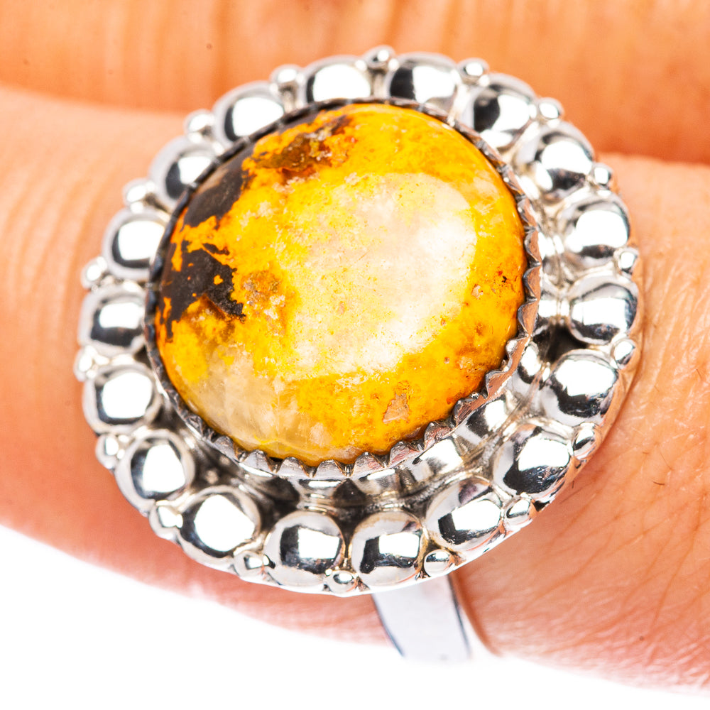 Bumblebee Jasper 925 Sterling Silver Ring Size 8.5 (925 Sterling Silver) R3885