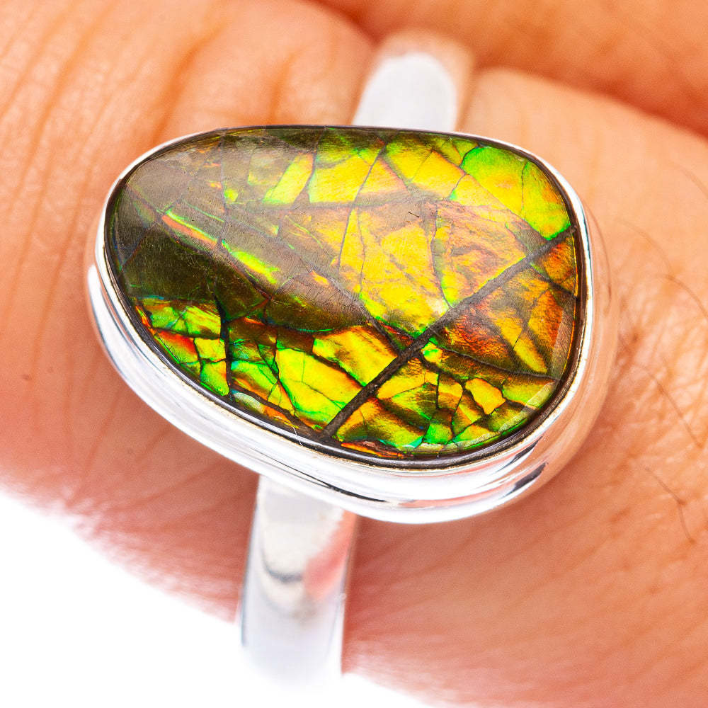 Ammolite Ring Size 9.5 (925 Sterling Silver) R144973