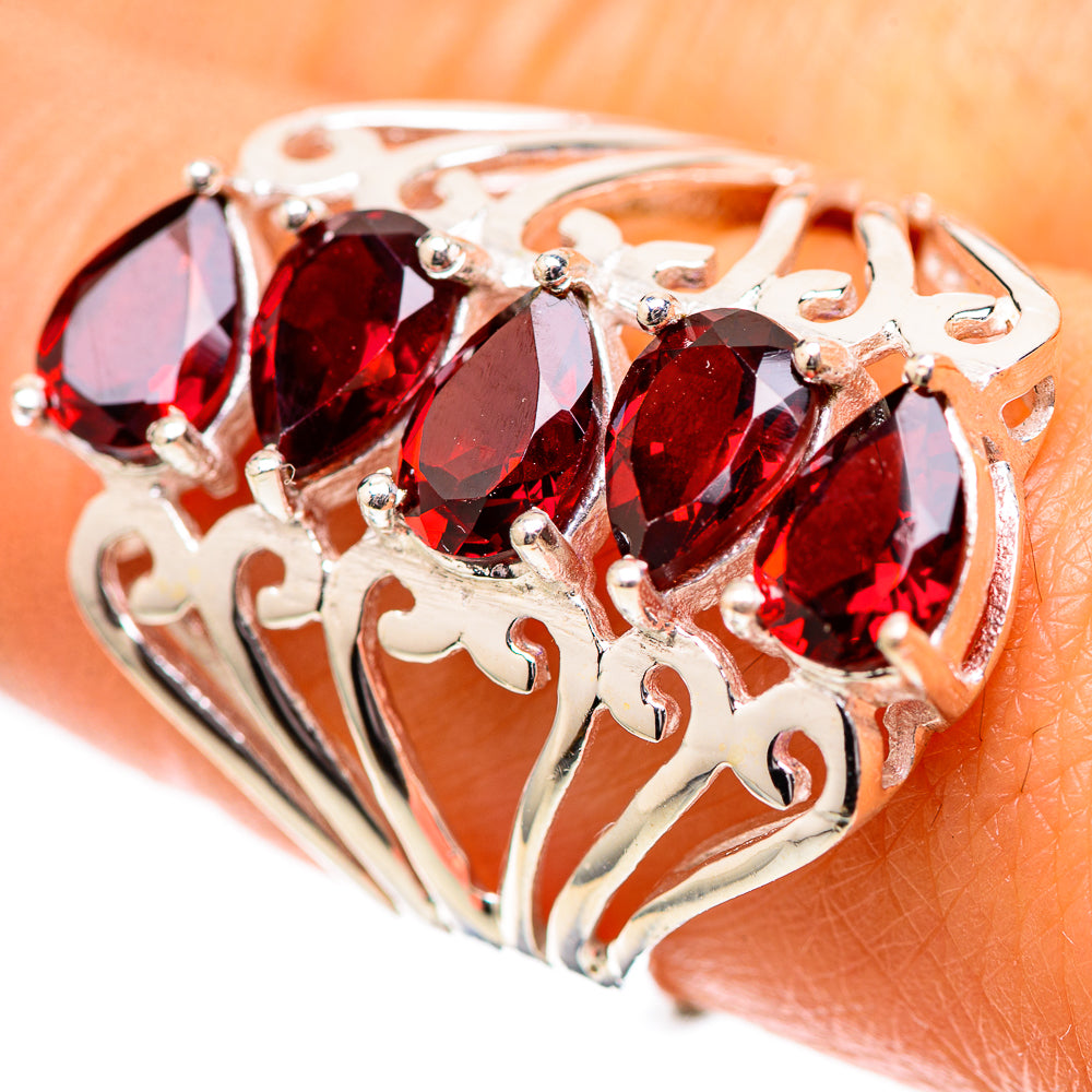 Garnet Ring Size 8.5 (925 Sterling Silver) RING138935