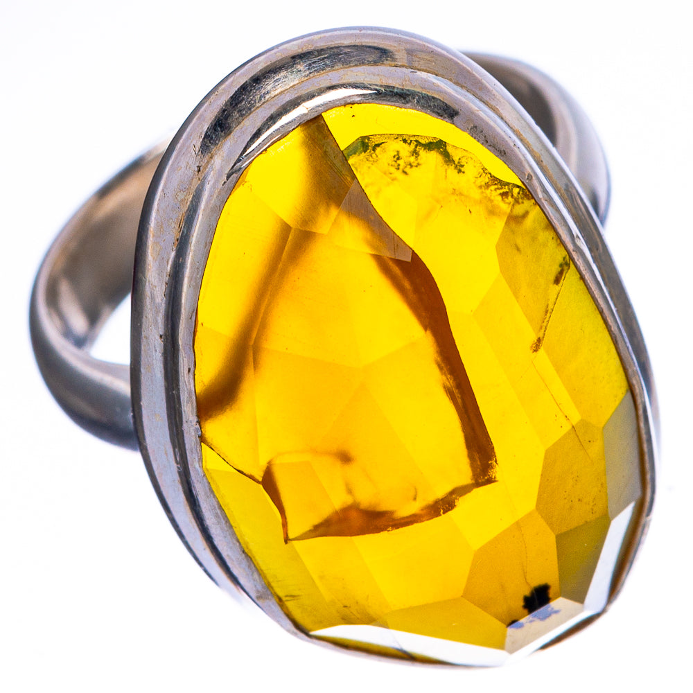 Yellow Opal Ring Size 5 (925 Sterling Silver) R1376