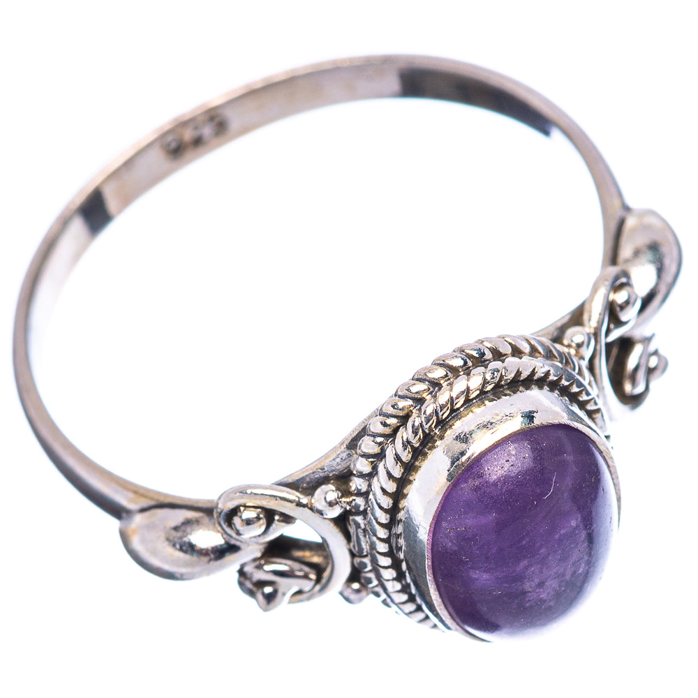 Dainty Amethyst Ring Size 6.25 (.925 Sterling Silver)