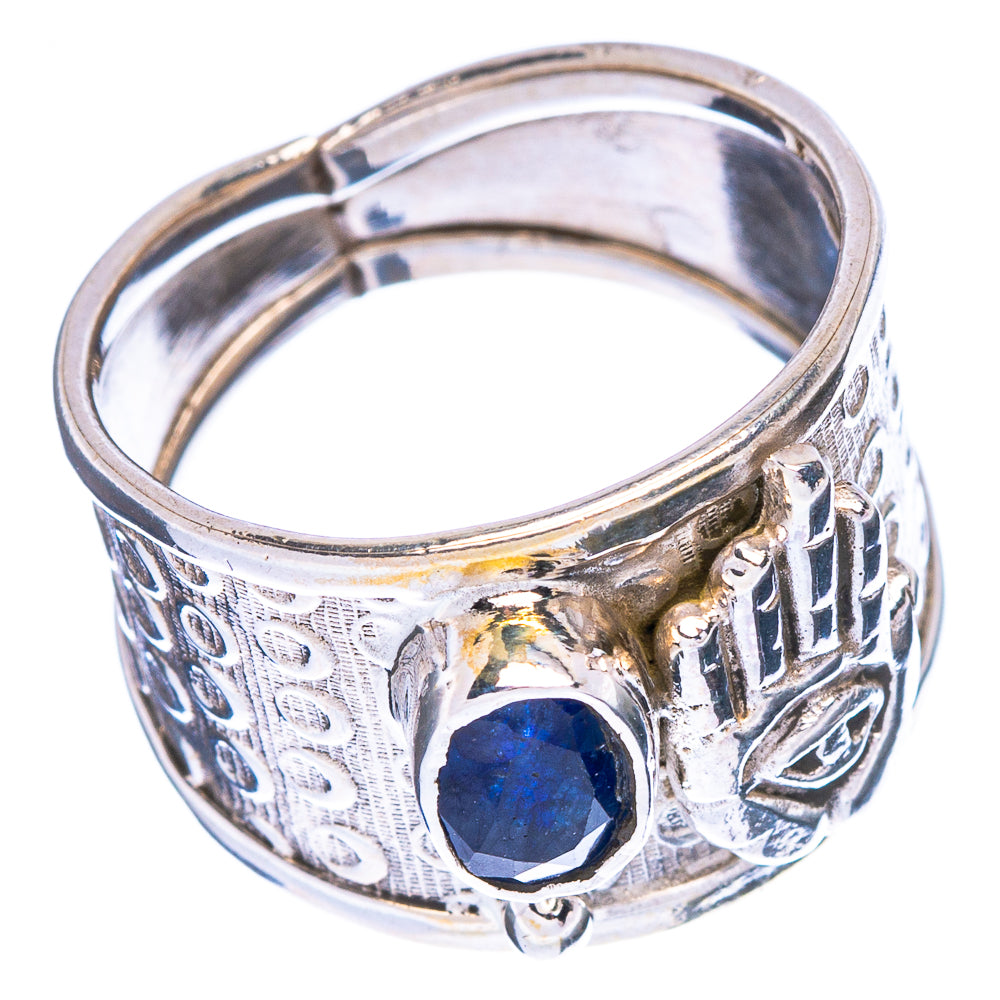 Sapphire Hand Eye Ring Size 7.25 (925 Sterling Silver) R146975