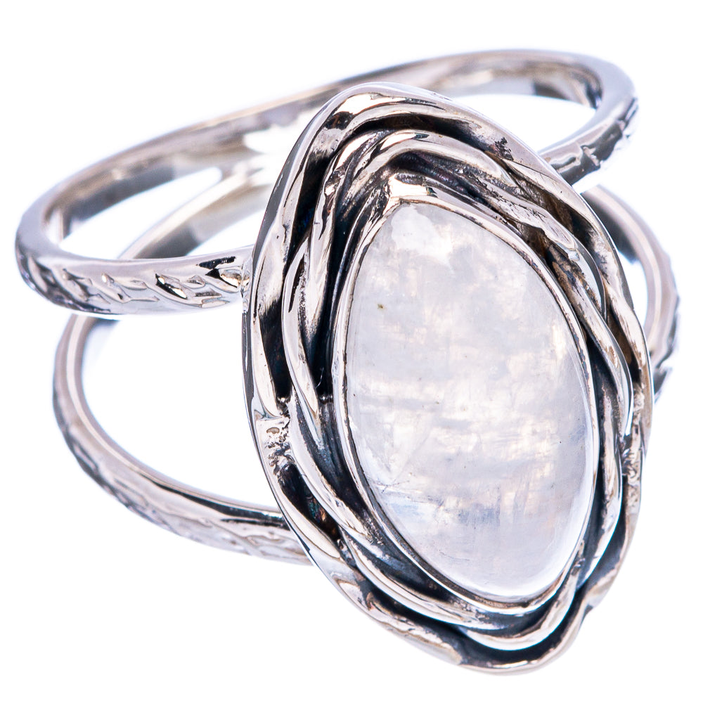 Premium Rainbow Moonstone Ring Size 8.75 (.925 Sterling Silver)