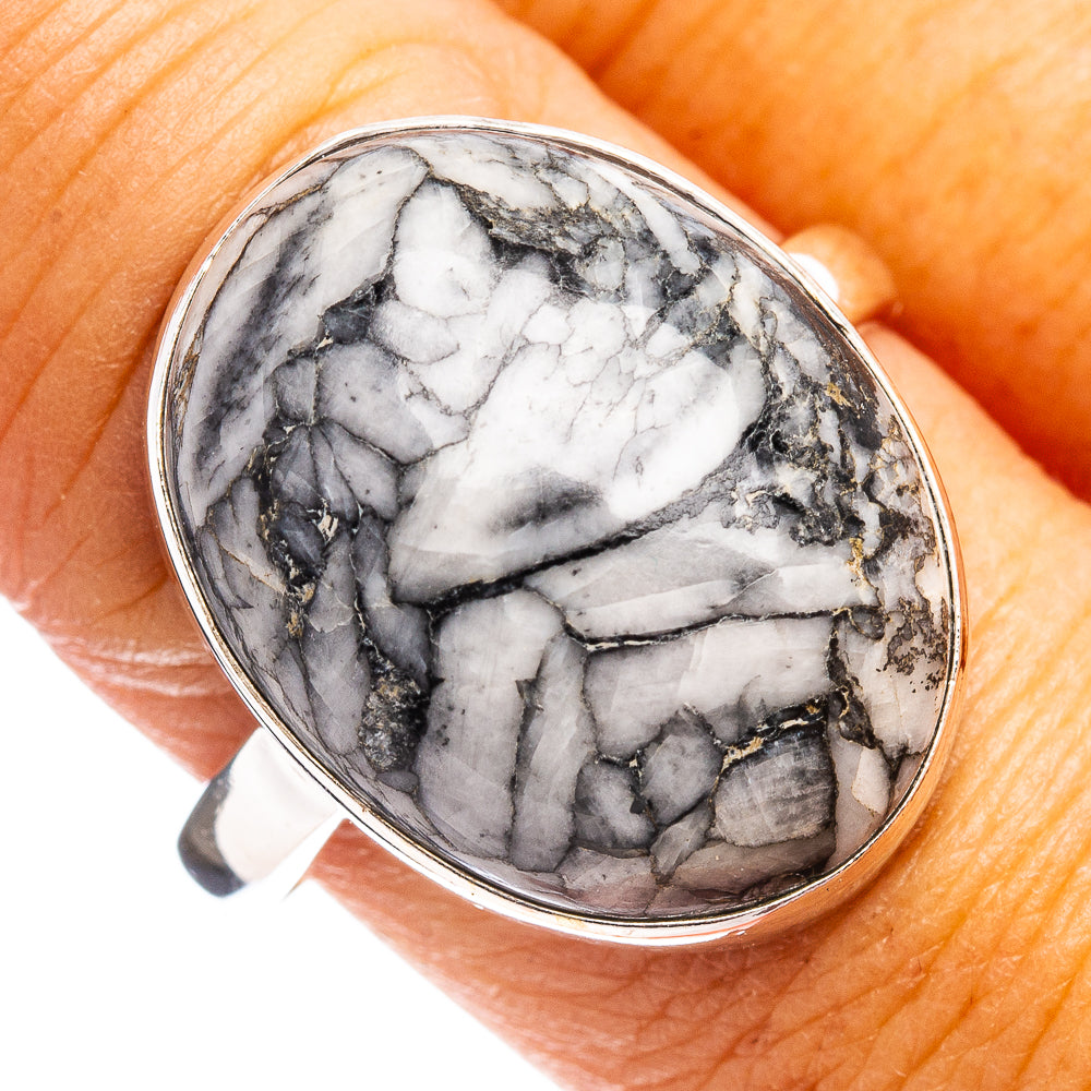 Pinolith Jasper Ring Size 10 (.925 Sterling Silver)