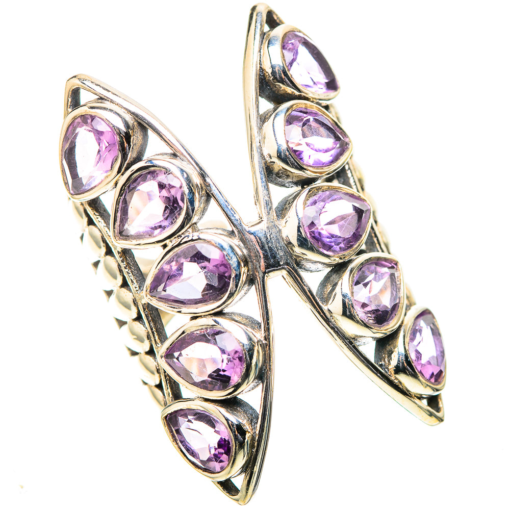 Large Faceted Amethyst Ring Size 6 (925 Sterling Silver) RING138620