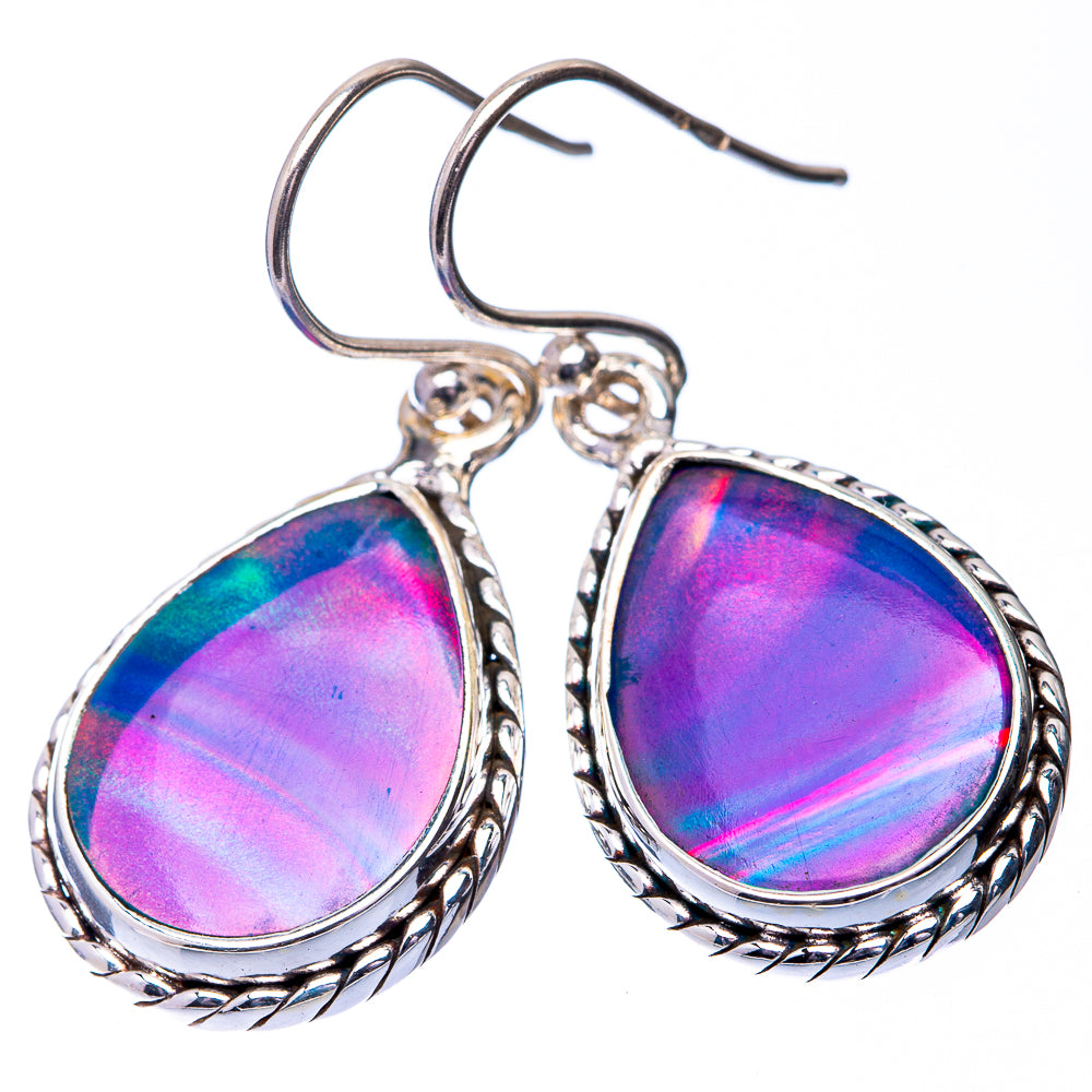 Aura Opal Earrings 1 3/8" (925 Sterling Silver) E432309