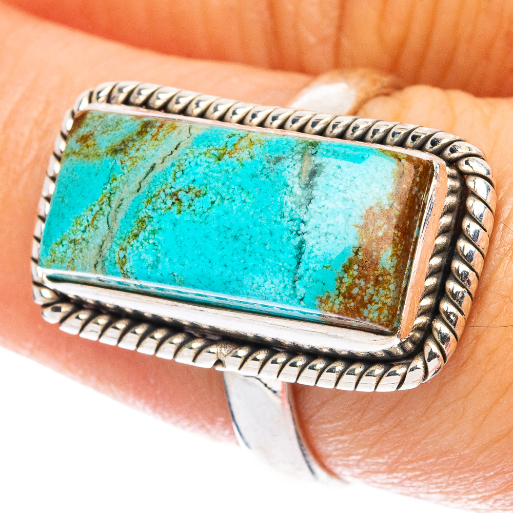 Arizona Turquoise Ring Size 7.5 (925 Sterling Silver) R4930