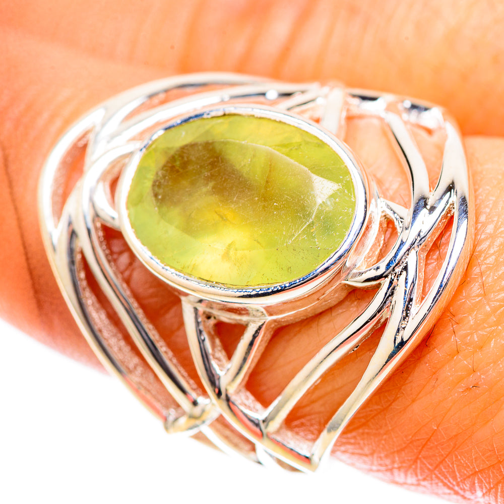 Prehnite Ring Size 7.5 (925 Sterling Silver) RING137901