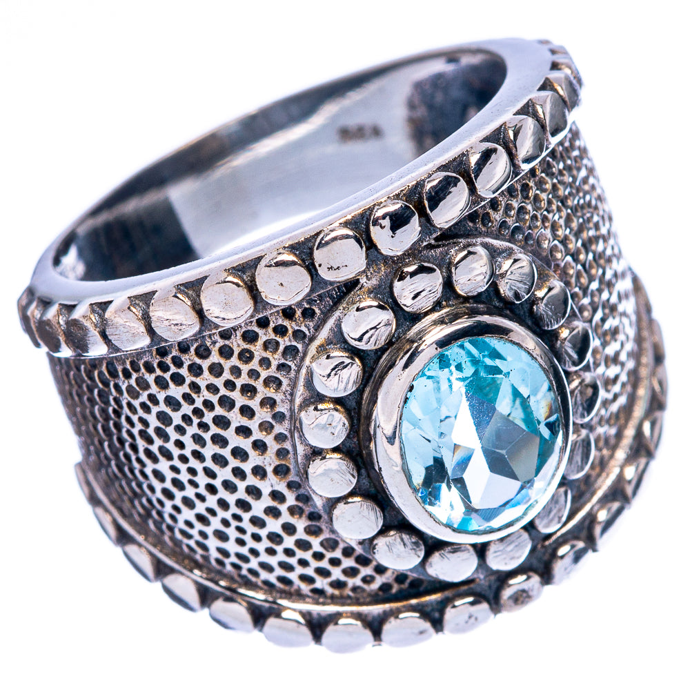 Blue Topaz Ring Size 7 (925 Sterling Silver) R146096