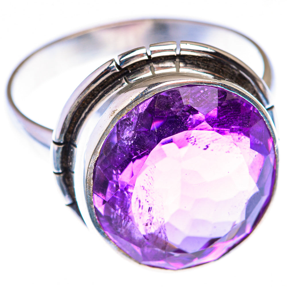 Faceted Amethyst Ring Size 11.75 (925 Sterling Silver) RING139903