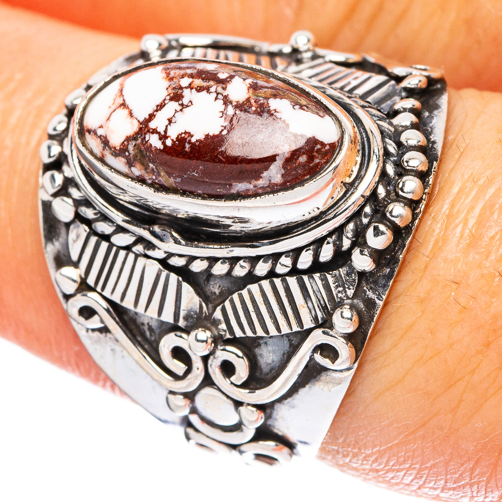 Wild Horse Jasper Ring Size 8 (925 Sterling Silver) R4625