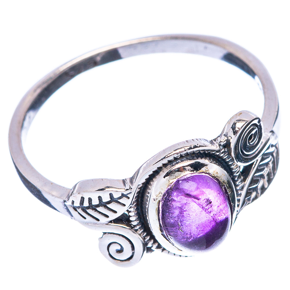 Amethyst Leaf 925 Sterling Silver Ring Size 6.75 (925 Sterling Silver) R5334