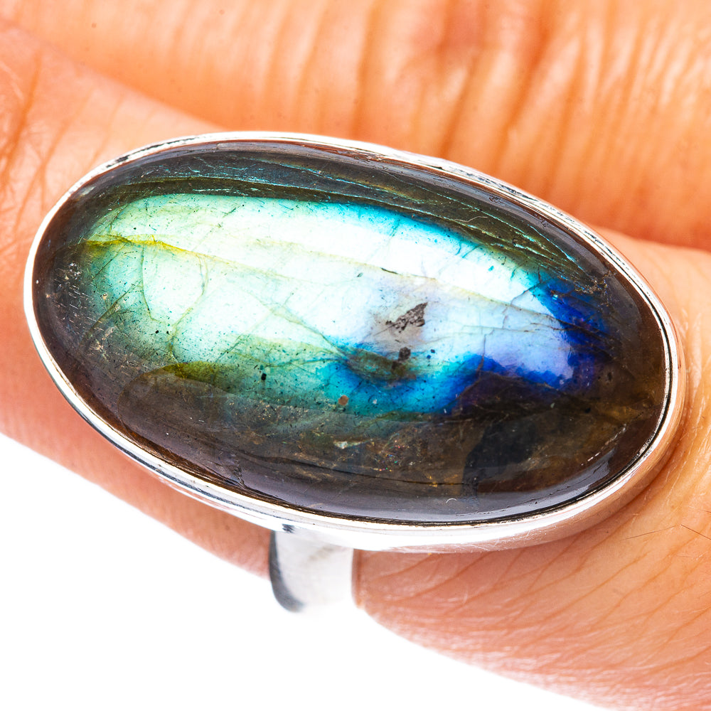 Labradorite Ring Size 7 (925 Sterling Silver) R4545