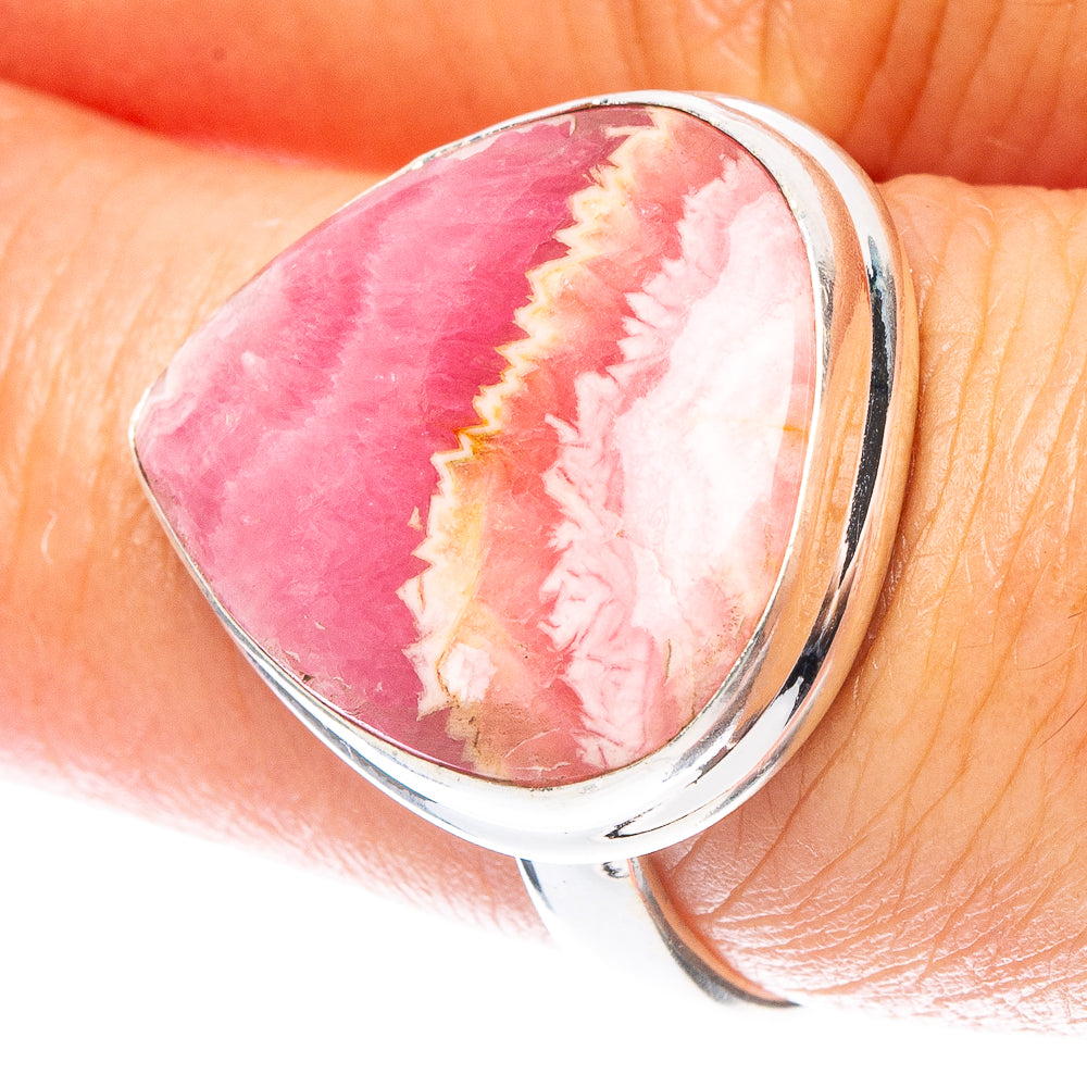 Rhodochrosite Ring Size 7.75 (925 Sterling Silver) R6907