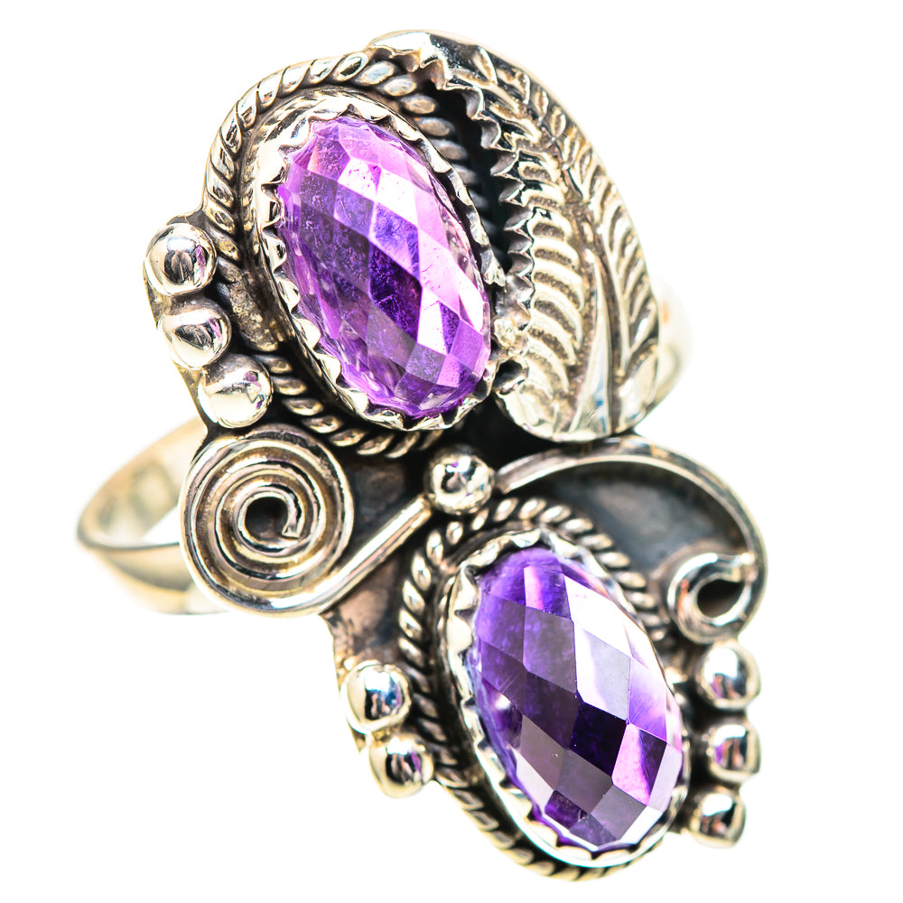 Faceted Amethyst 925 Sterling Silver Ring Size 8.5 (925 Sterling Silver) RING139568