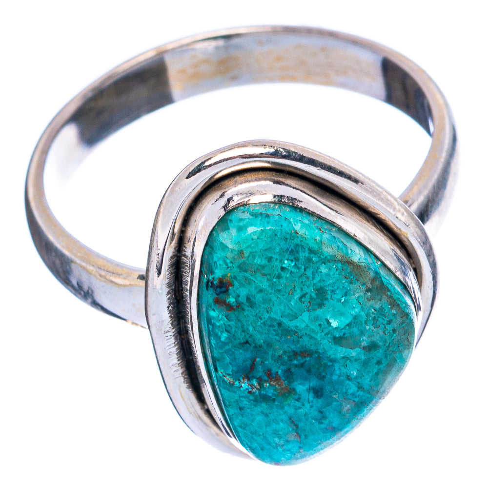 Chrysocolla Ring Size 7.75 (925 Sterling Silver) R4929
