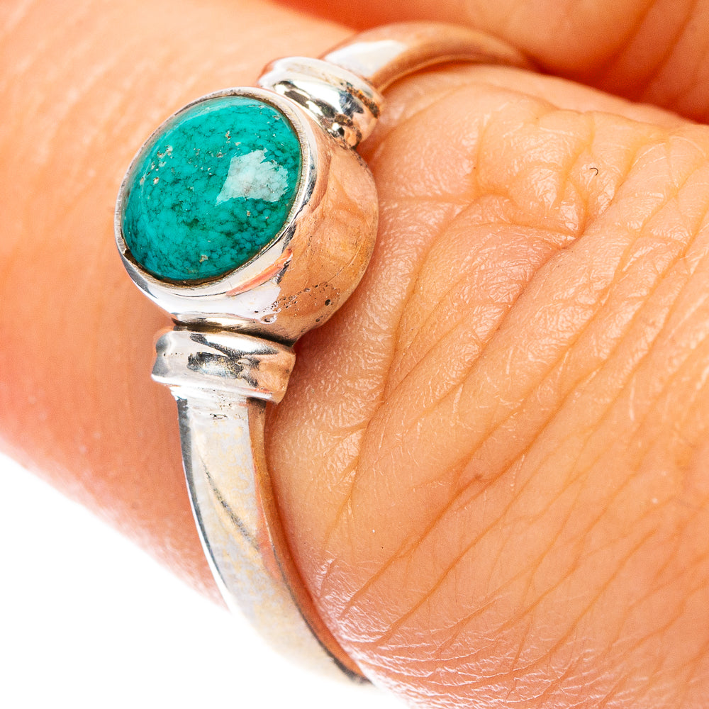 Turquoise Dainty Ring Size 7 (925 Sterling Silver) R5743
