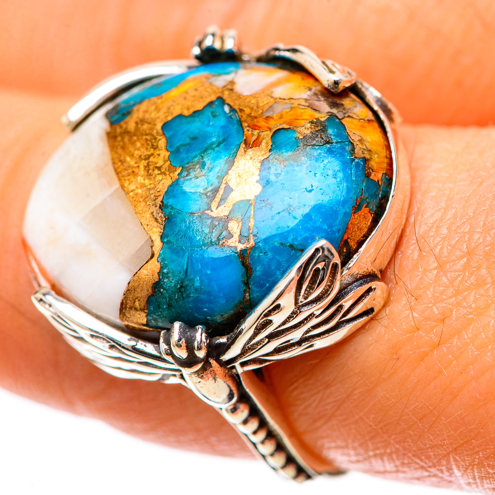Spiny Oyster Turquoise 925 Sterling Silver Ring Size 8 (925 Sterling Silver) RING139411
