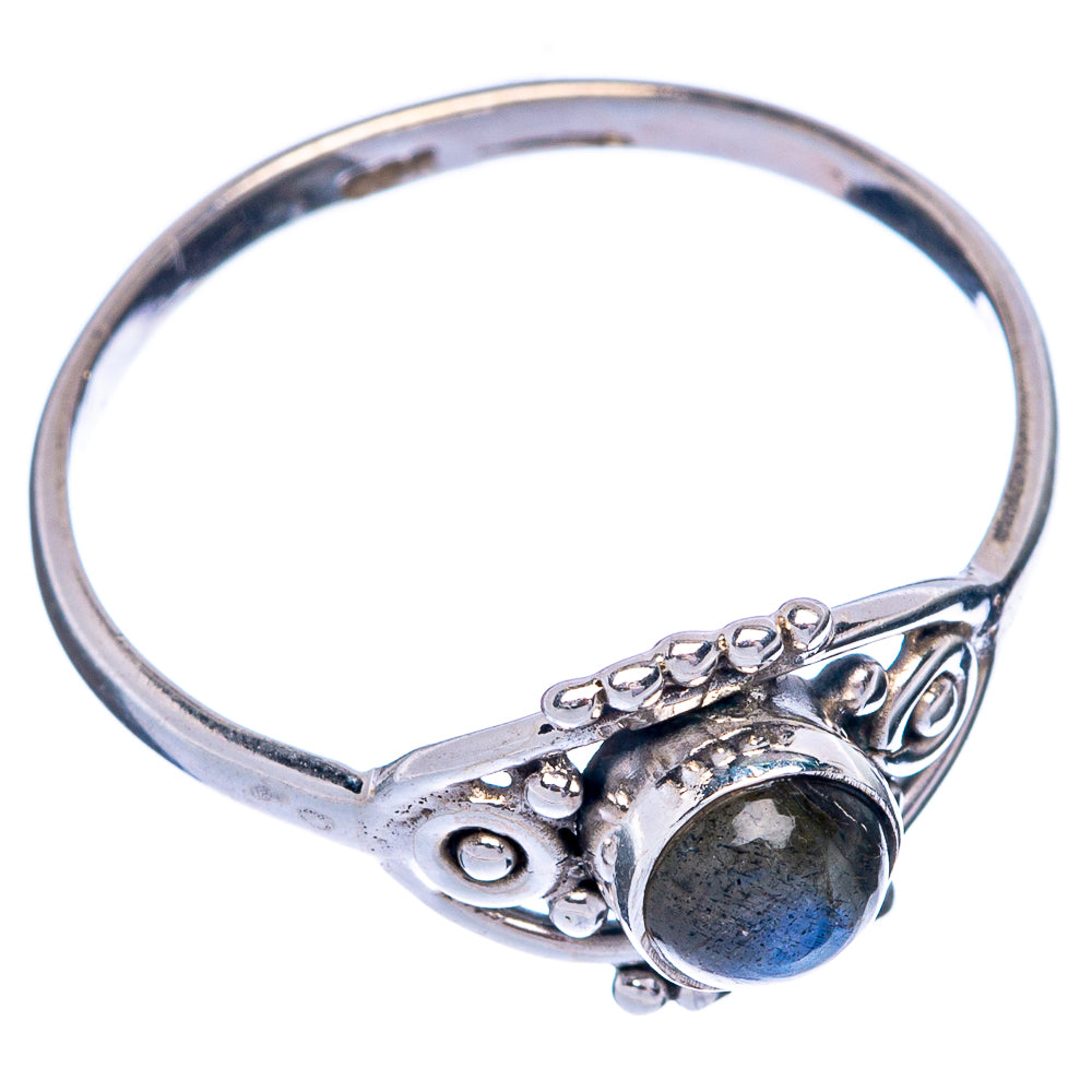 Labradorite Dainty Ring Size 9 (925 Sterling Silver) R145371