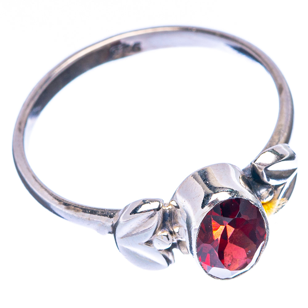 Garnet Dainty Ring Size 6.25 (925 Sterling Silver) R145052