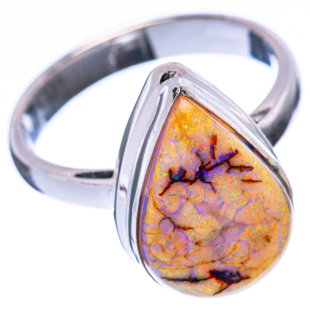 Rare Sterling Opal Ring Size 7.25 (925 Sterling Silver) R2166