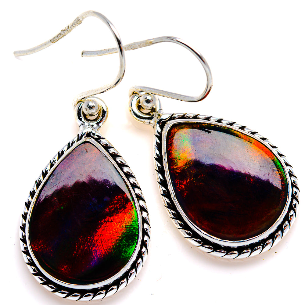 Aura Opal Earrings 1 3/8" (925 Sterling Silver) EARR432078