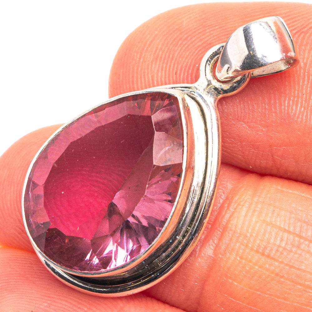 Alexandrite (Lab.) Pendant 1 1/4" (925 Sterling Silver) P38905