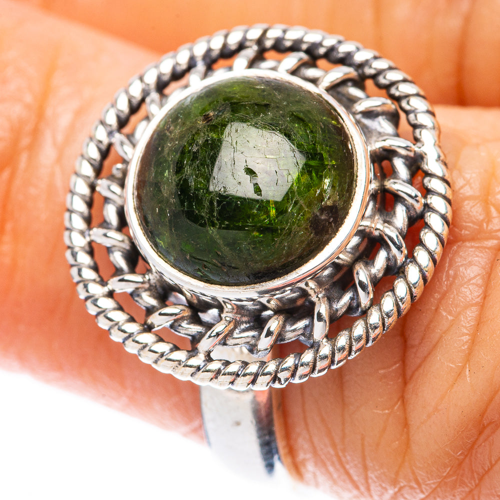 Chrome Diopside Ring Size 6.25 (925 Sterling Silver) R2144