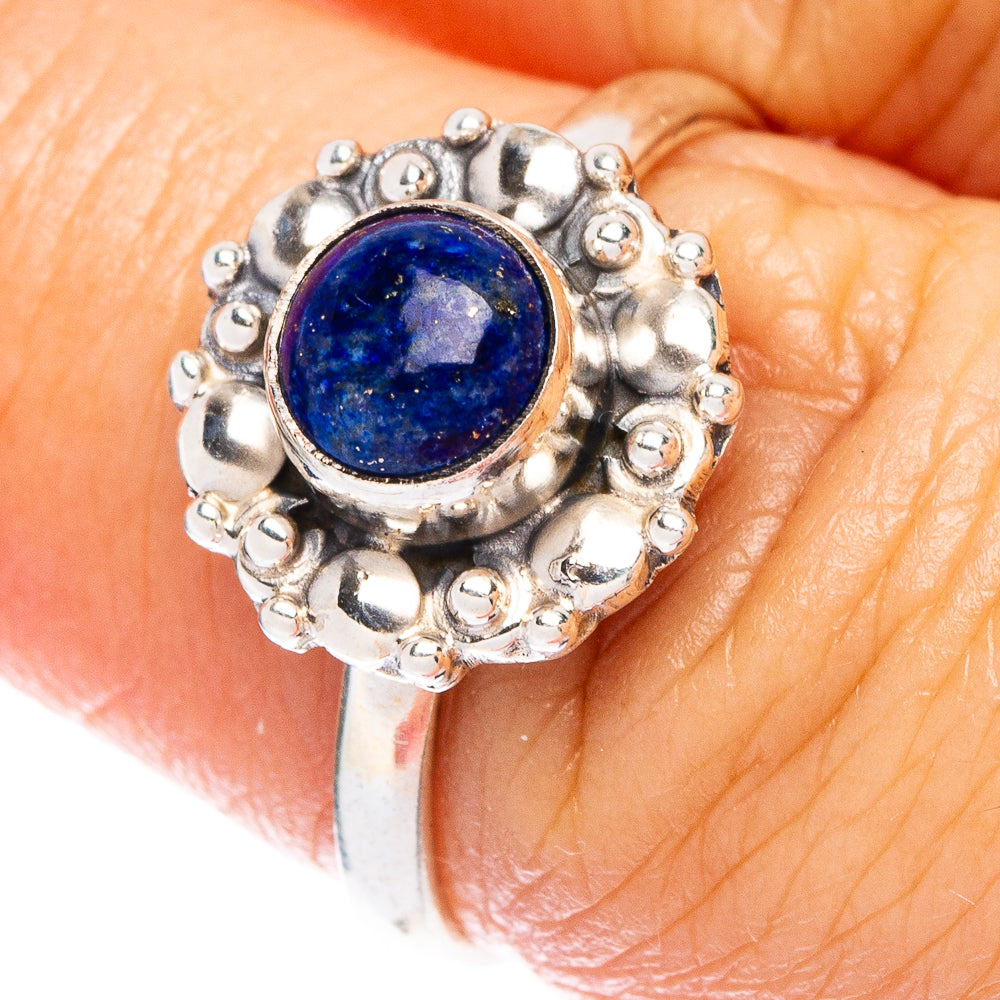 Lapis Lazuli Dainty Ring Size 7 (925 Sterling Silver) R146849