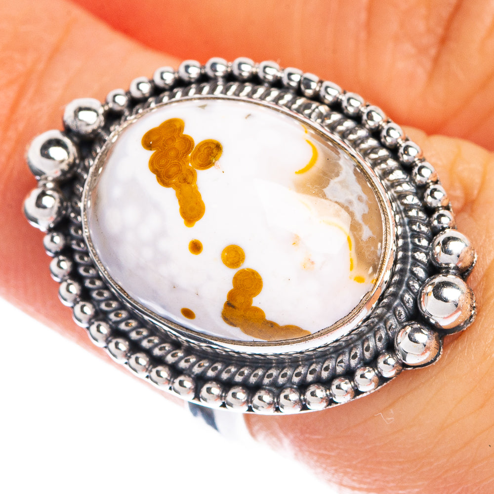 Ocean Jasper Ring Size 6 (925 Sterling Silver) R144241