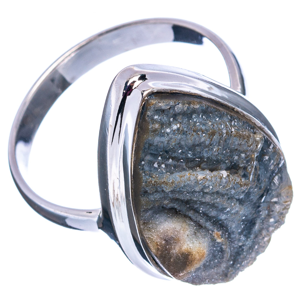 Desert Rose Druzy Ring Size 11 (.925 Sterling Silver)