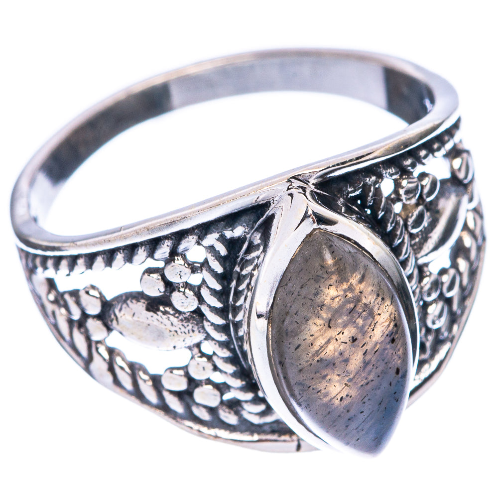 Labradorite Dainty Ring Size 7.75 (925 Sterling Silver) R5959