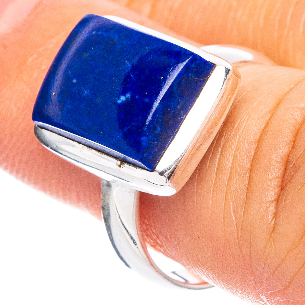Dainty Lapis Lazuli Ring Size 5.75 (925 Sterling Silver) R8675