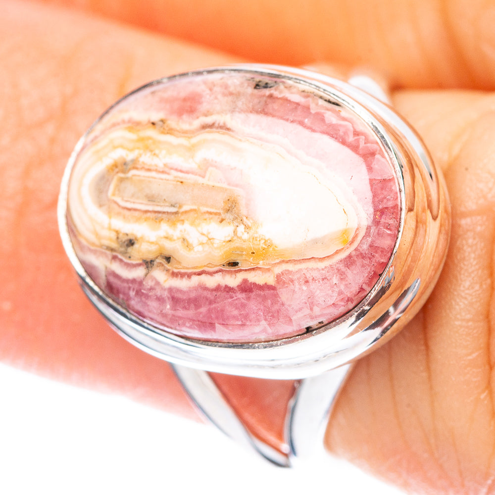 Rhodochrosite Ring Size 5 (925 Sterling Silver) R4019