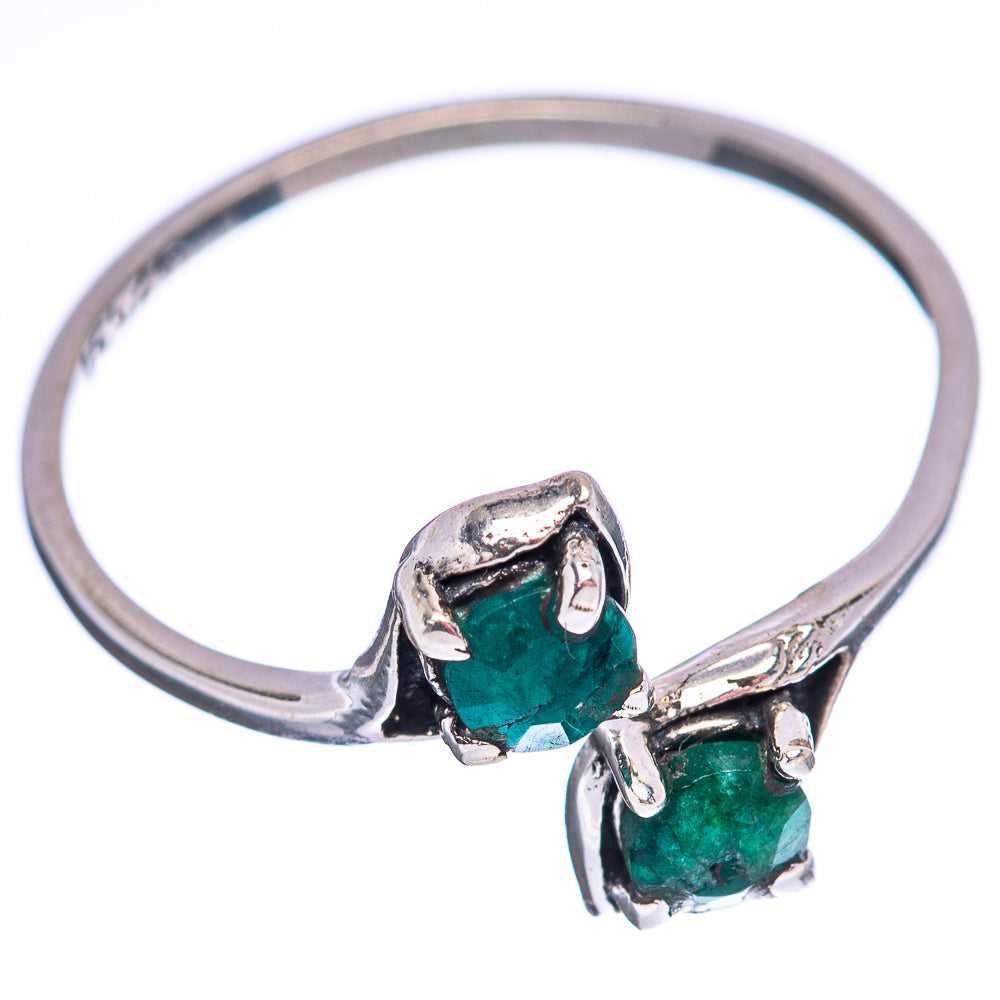 Dainty Green Sillimanite Ring Size 8 (.925 Sterling Silver)