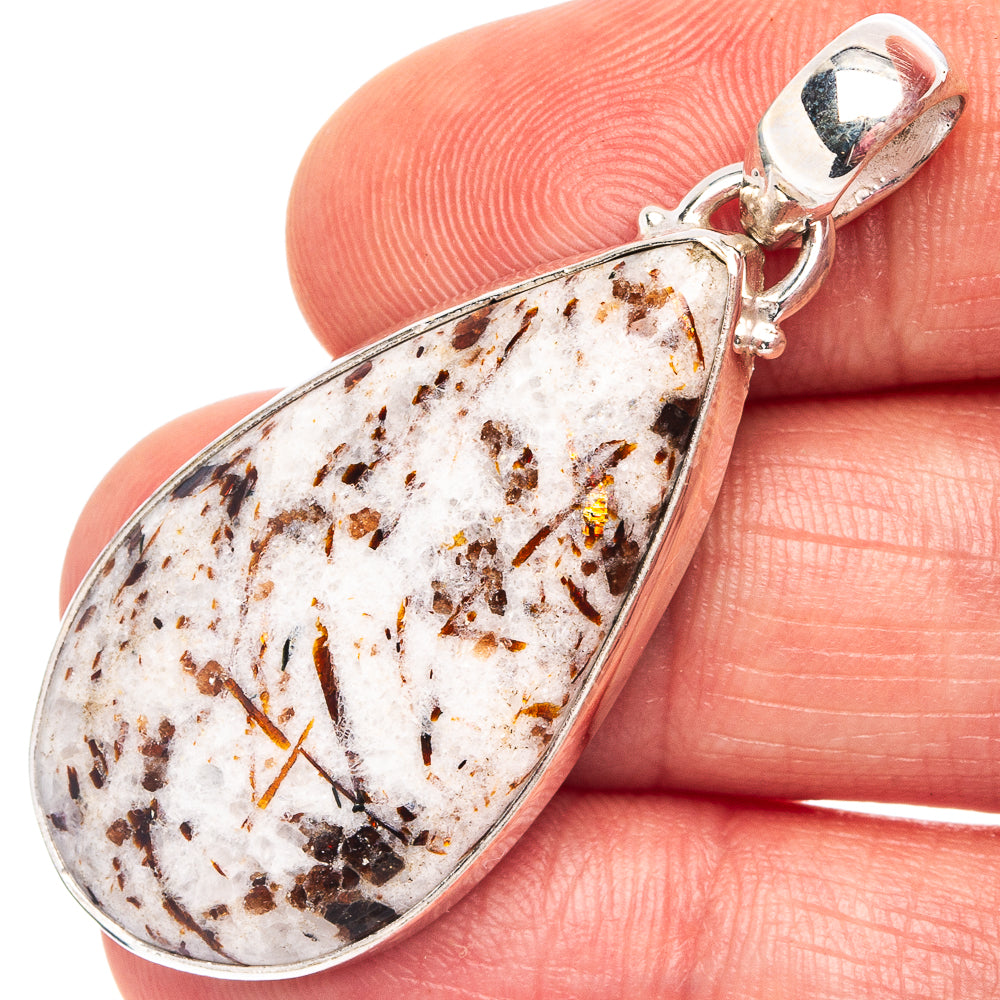 Astrophyllite Pendant 1 3/4" (.925 Sterling Silver)