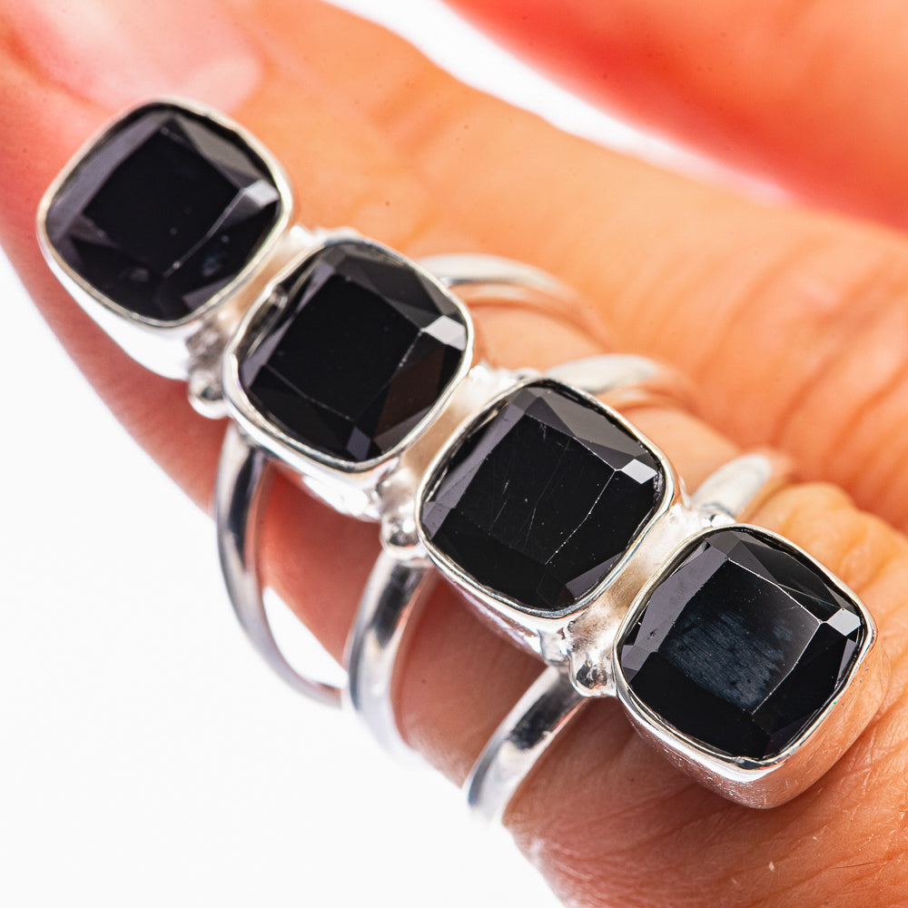 Black Onyx Ring Size 5.5 (925 Sterling Silver) R142052