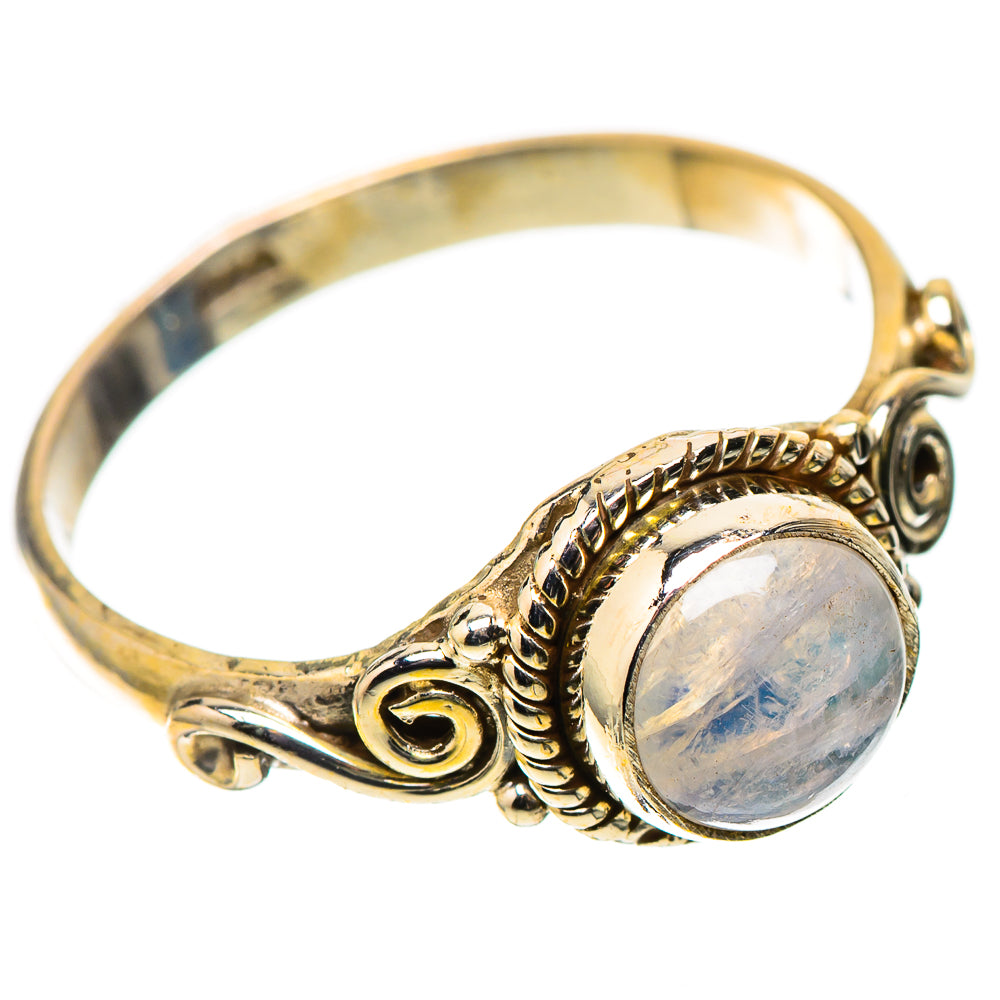 Rainbow Moonstone Dainty Ring Size 8 (925 Sterling Silver) RING138188