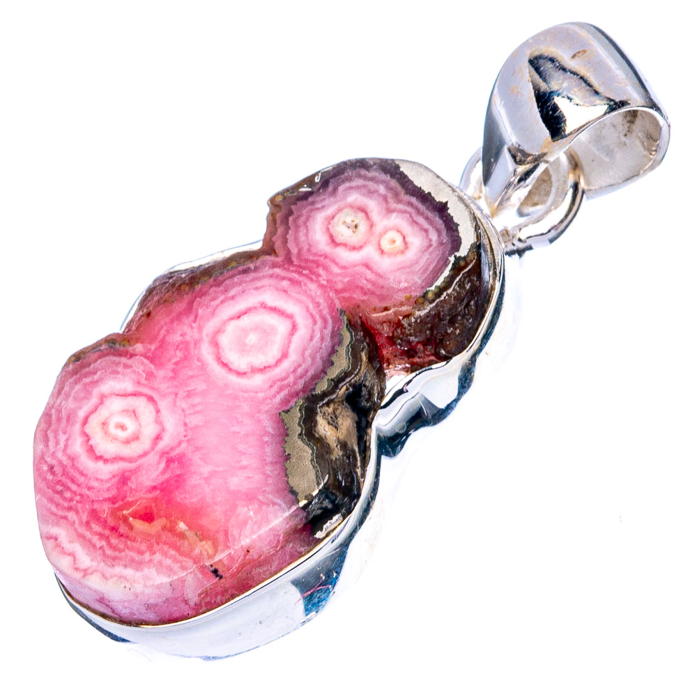 Rare Rhodochrosite Stalactite Pendant 1 1/4" (925 Sterling Silver) P42977